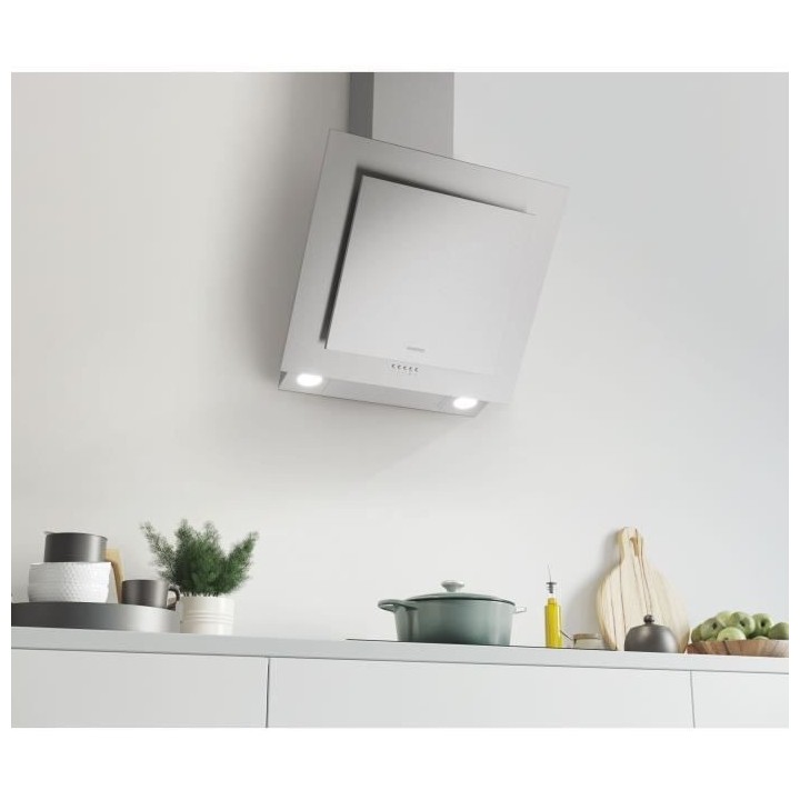 Hotte décorative ROSIeRES RDX6MX - L 60 cm - Inox - 66 dB - 4 vitesse