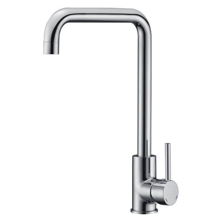 ROUSSEAU Robinet mitigeur de cuisine Kiloo - Sans douchette - Gris chr