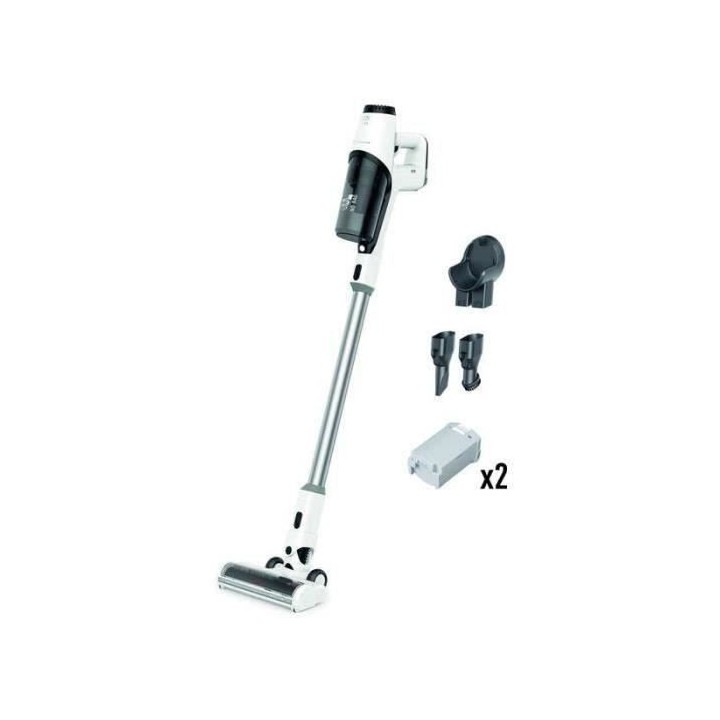 ROWENTA Aspirateur balai sans fil, Autonomie jusqu'a 1h30, 2 batteries