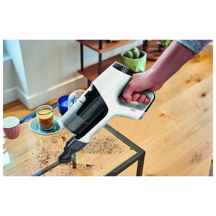 ROWENTA Aspirateur balai sans fil, Autonomie jusqu'a 1h30, 2 batteries