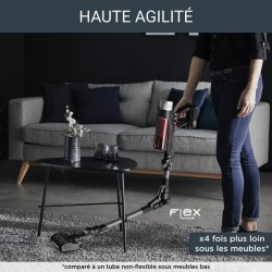 ROWENTA X-Force Flex 9.60 RH2078WO Aspirateur Balai sans fil multifonction, Performant, Léger, Réglage automatique de la puiss