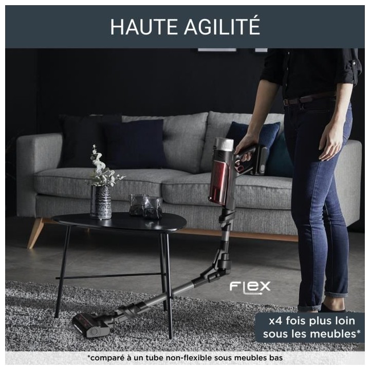 ROWENTA X-Force Flex 9.60 RH2078WO Aspirateur Balai sans fil multifonc
