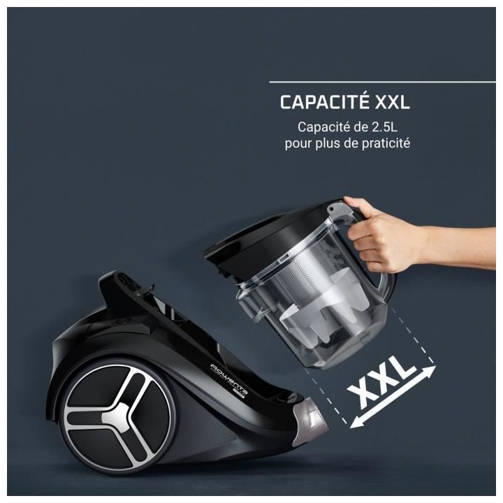 ROWENTA RO4B50EA Aspirateur sans sac, Basse consommation 900 W max, Ha