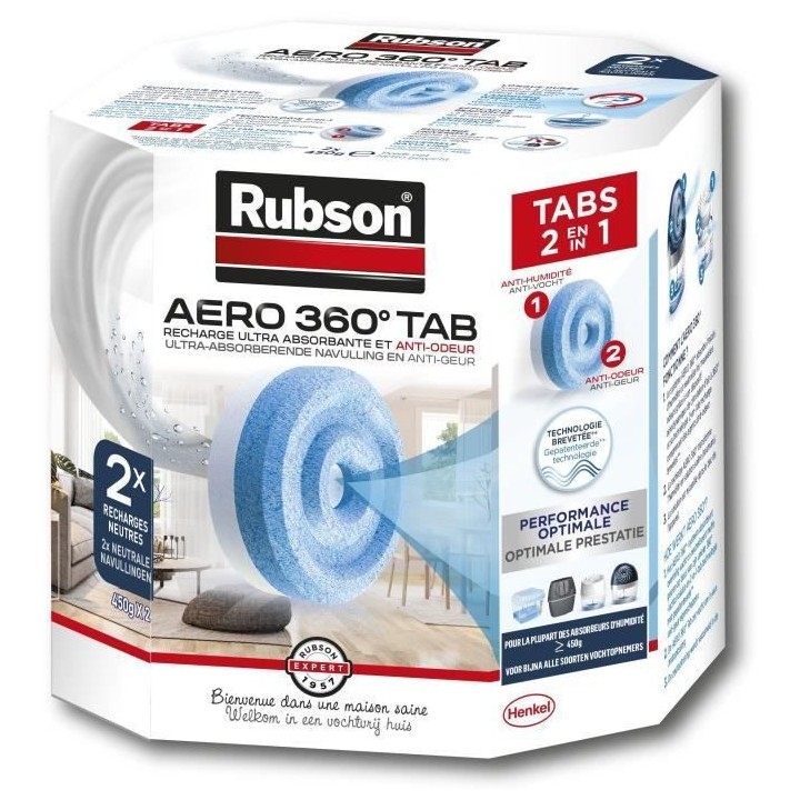 2 recharges aero 360 x 12 - RUBSON