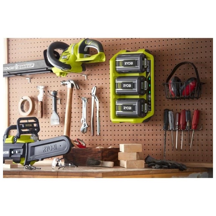 Chargeur 36V 3 ports 4,0 A RYOBI MAXPOWER