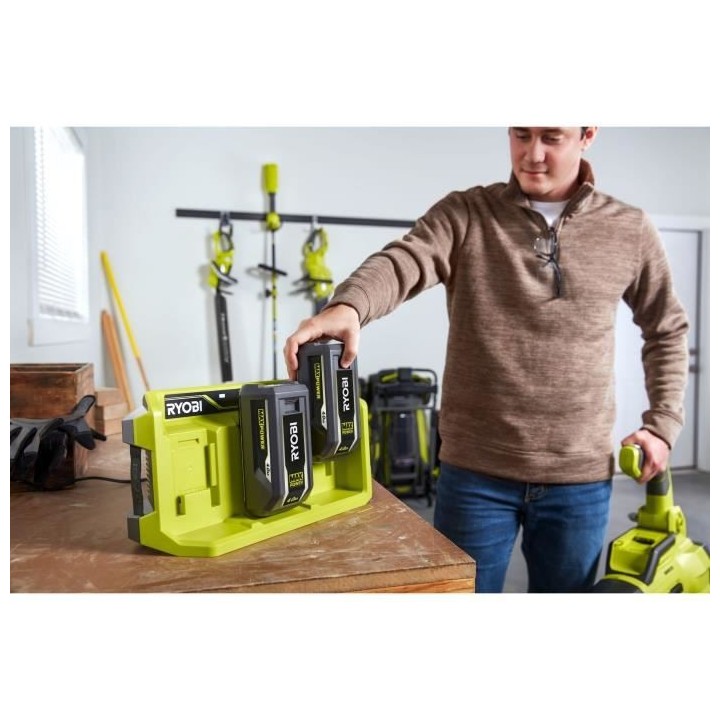 Chargeur 36V 3 ports 4,0 A RYOBI MAXPOWER