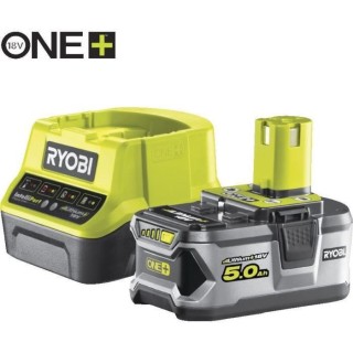 1 batterie lithium+ 18V - 5,0 Ah et 1 chargeur rapide 2,0 A