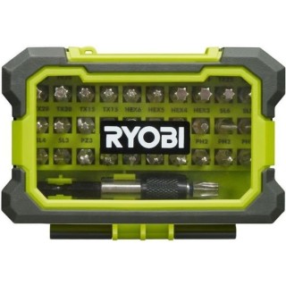 Coffret renforcé RYOBI 32 embouts de vissage - porte-embouts a fixati