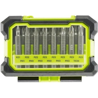 Coffret antichocs RYOBI 15 accessoires de vissage mixtes RAK15MSD