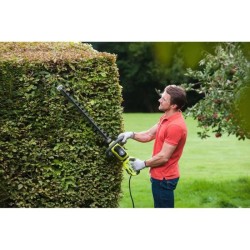 Taille-haies 600 W - lames 60 cm - écartement 28 mm - poignée arriere rotative - fonction scie - HedgeSweep™