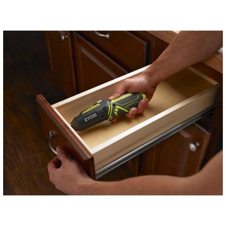 Tournevis sans fil RYOBI 4V 1.3Ah - 2 vitesses 5 accessoires R4SDP-L13