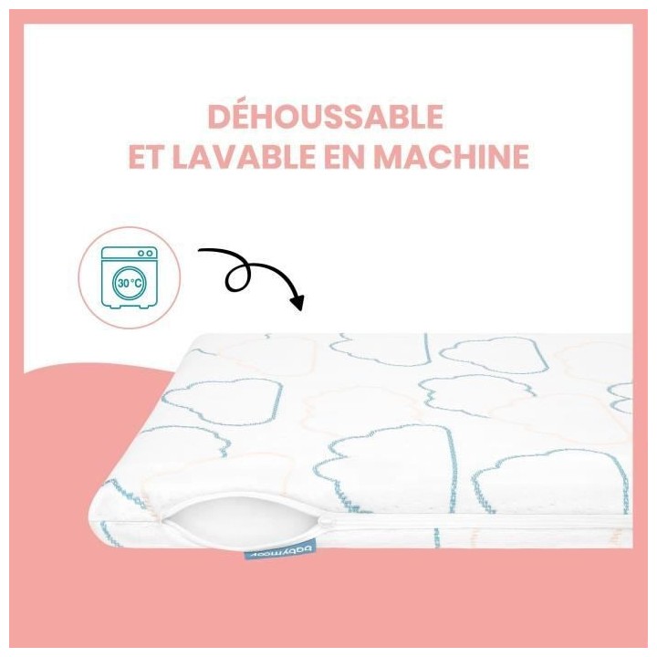 Babymoov Matelas de voyage Cosy'Lite Nomad 60x120cm, oeko Tex, Eco-con