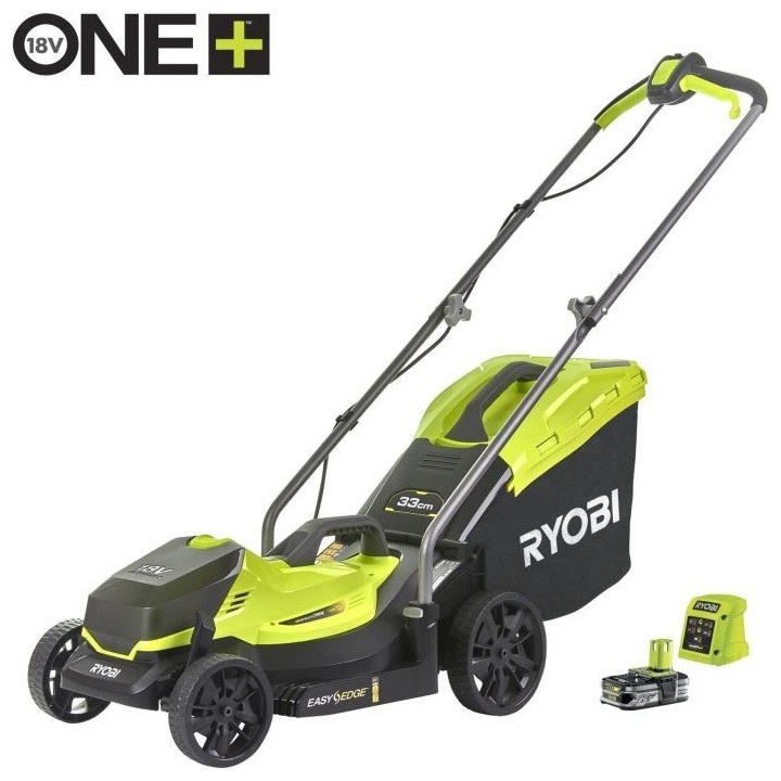 Tondeuse a batterie Ryobi One+ RLM18C33B25 - 33cm - chargeur et batter