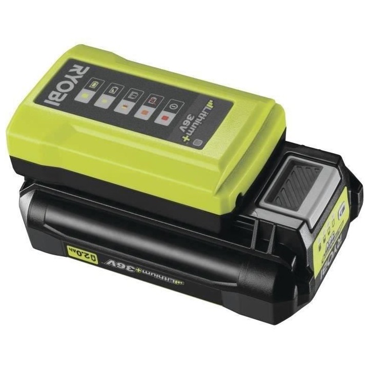 1 batterie lithium+ 36V - 2,0 Ah et 1 chargeur standard 1,7 A RYOBI MA