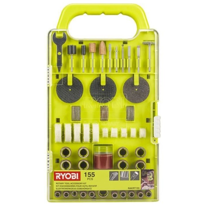 RYOBI Kit de 115 accessoires pour multitool RAKRT155