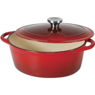 SITRAM SITRASLOW Cocotte ovale en fonte d'acier émaillée - L36 cm -