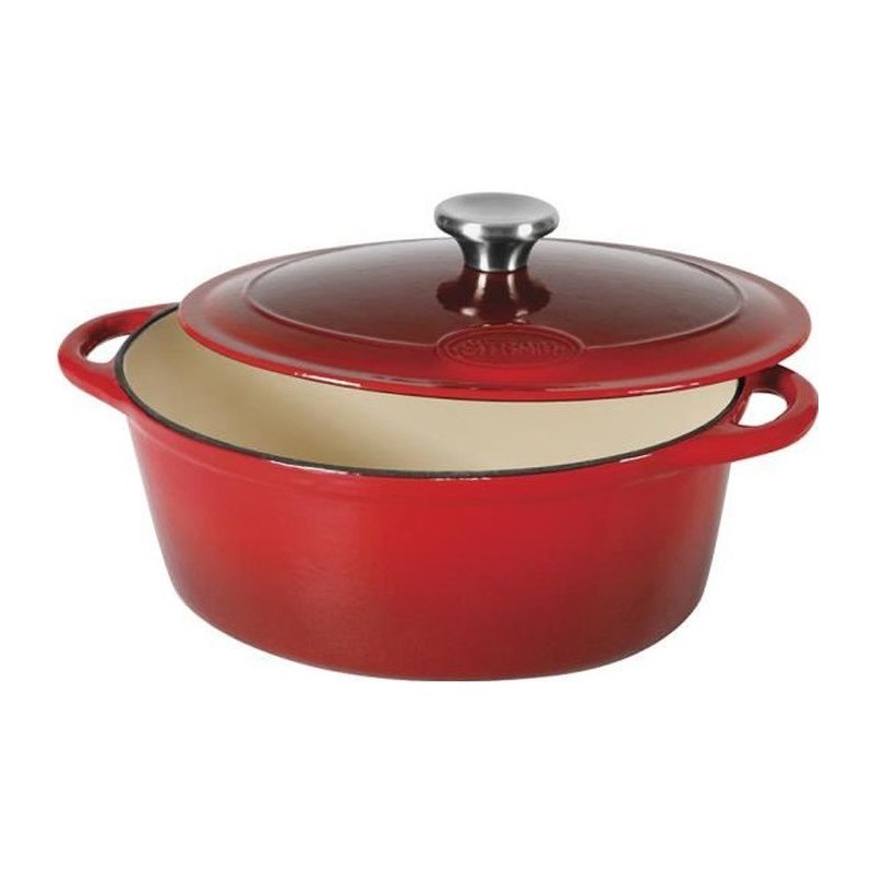 SITRAM SITRASLOW Cocotte ovale en fonte d'acier émaillée - L36 cm - 9L