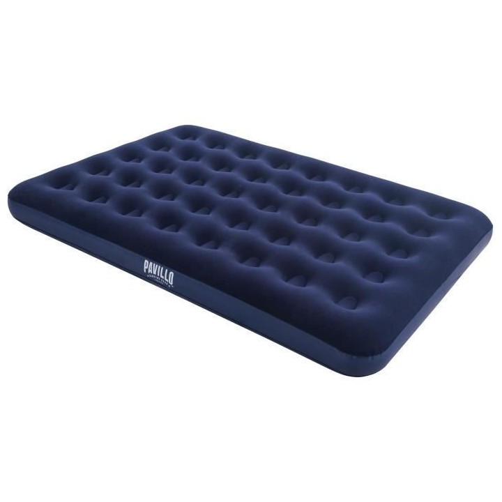 BESTWAY Matelas gonflable floqué Horizon Double – 2 places – Bleu