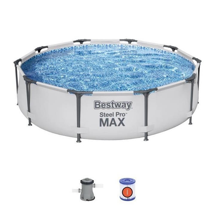 Kit Piscine hors sol tubulaire BESTWAY Steel Pro Max™ - 305 x 76 cm