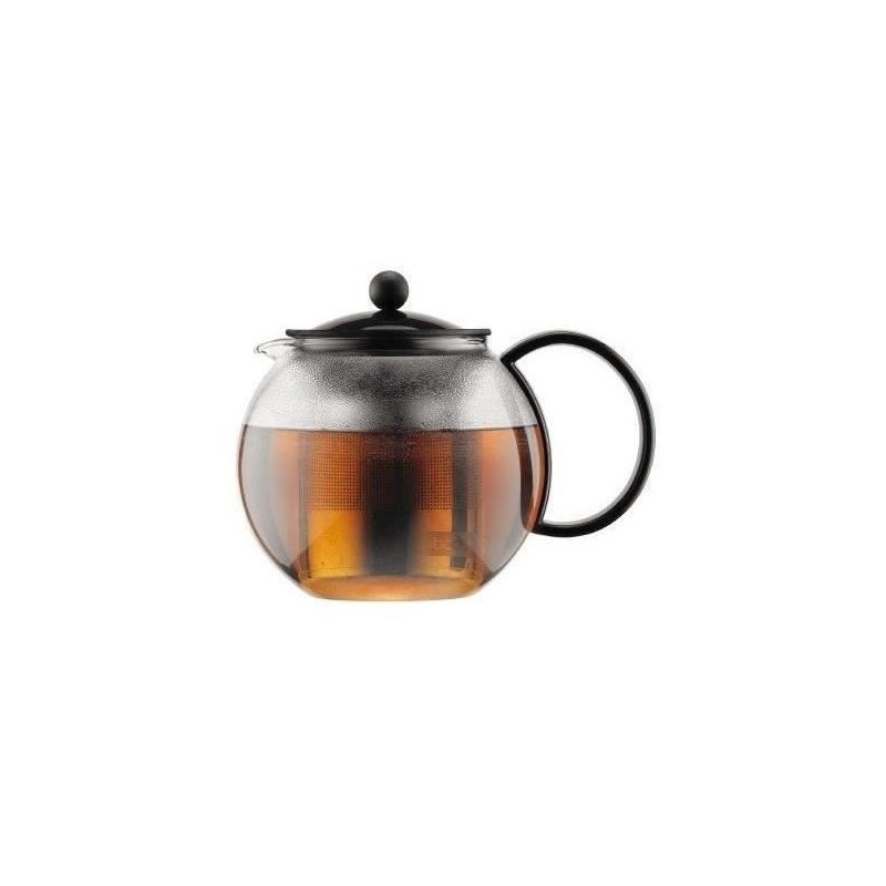 ASSAM - Théiere a piston BODUM , couvercle plastique, filtre en inox, 1.0 l