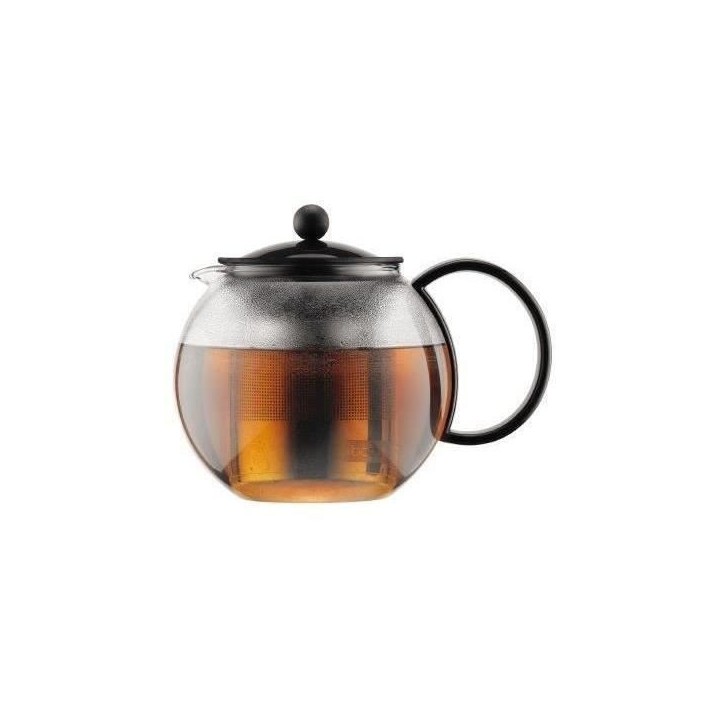 ASSAM - Théiere a piston BODUM , couvercle plastique, filtre en inox,