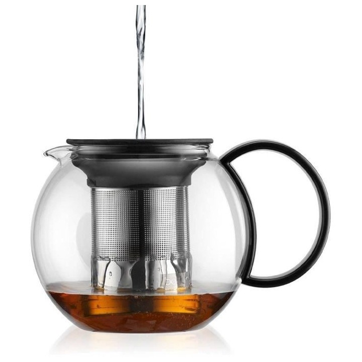 ASSAM - Théiere a piston BODUM , couvercle plastique, filtre en inox,