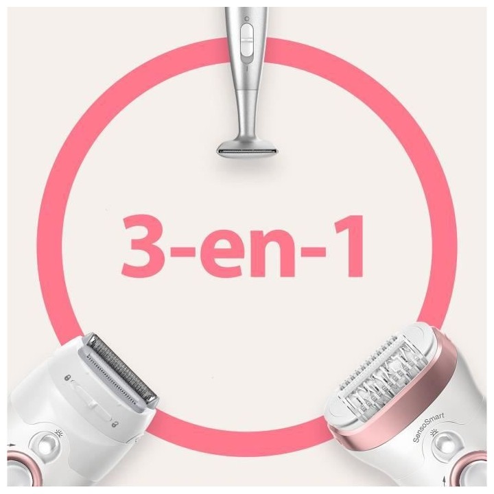 Braun Silk-épil 9 Épilateur Électrique Femme, Une Épilation Longu