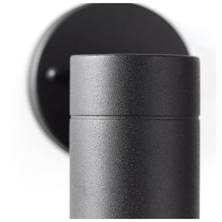 JANDY Applique extérieure, noir, GU10 max 20W, ampoule non incluse