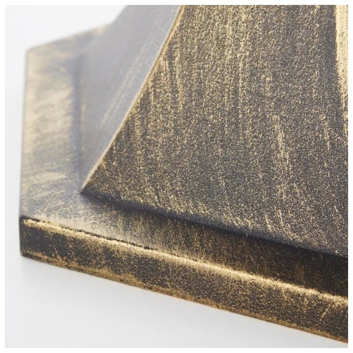 JANEL Borne extérieure, noir dore, E27 max 60W, ampoule non incluse