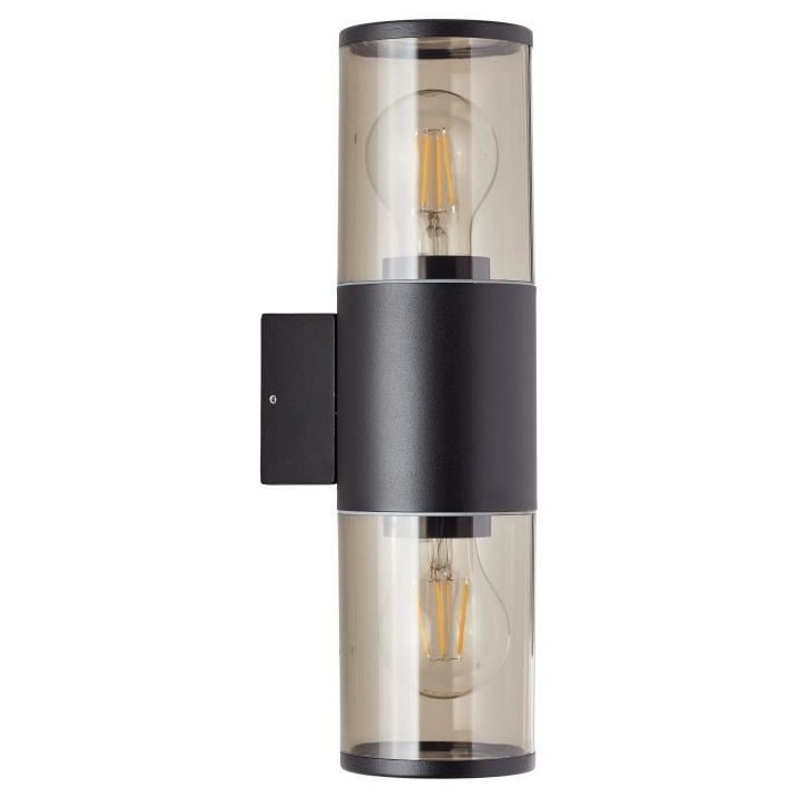 SERGIORO Applique extérieure 2L, noir depoli, 2xE27 20W, ampoule non