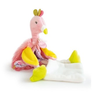 BABY NAT' Flamant rose - Doudou 28cm