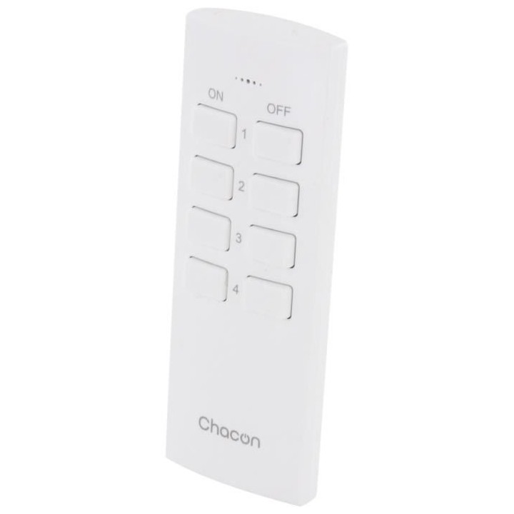 Chacon Lot de 4 mini prises On/Off et2 télécommandes (FR)