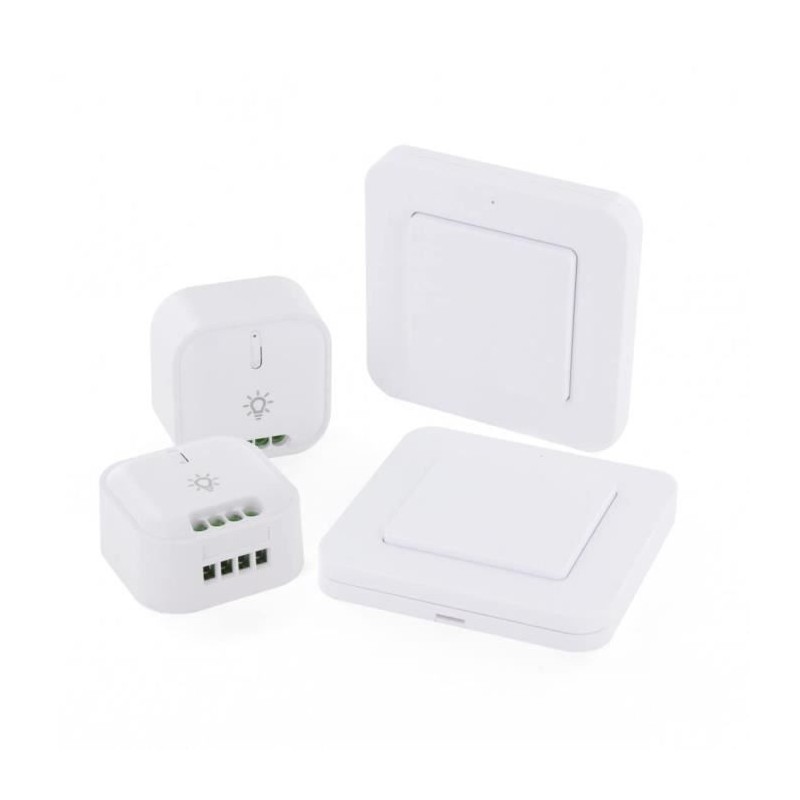 DiO Connected Home Lot de 2 modules éclairage DiOavec 2 interrupteurs sans fil