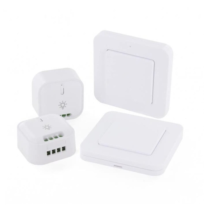 DiO Connected Home Lot de 2 modules éclairage DiOavec 2 interrupteurs