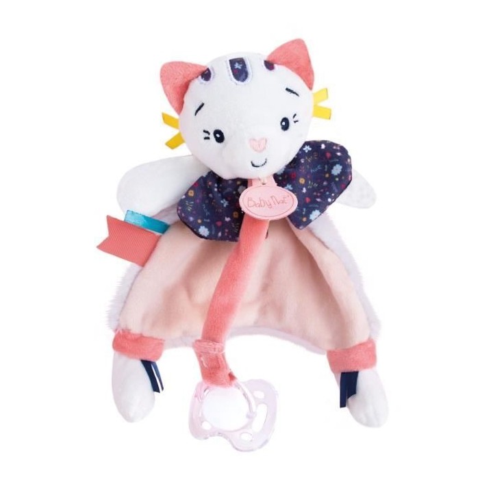 BABY NAT' Pépin et Pollen - Doudou attache sucette Pollen 20cm