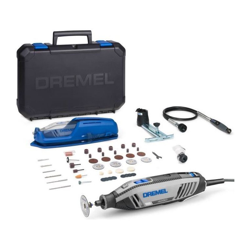 Outil multifonctions 175W Dremel 4250-3/45 (livré avec 45 accessoires + 3 adaptations)