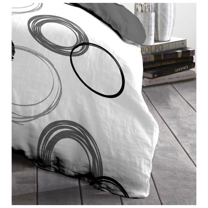Parure de couette microfibre Audace - 1 housse de couette 140x200 cm +