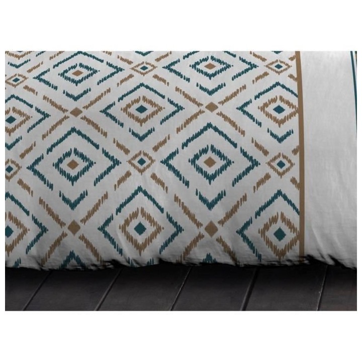 Parure de couette microfibre Ethno - 1 housse de couette 240x260 cm +
