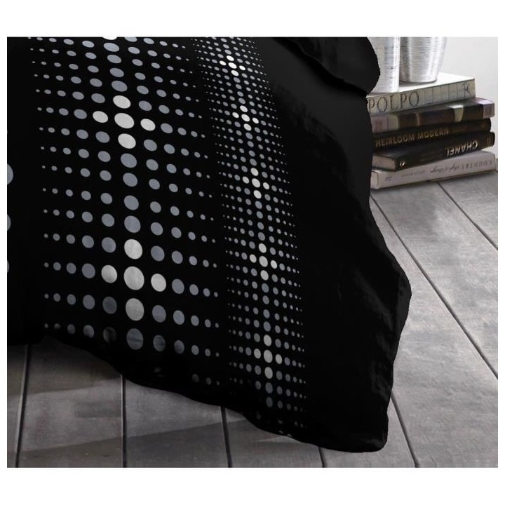 Parure de couette microfibre Steevy - 1 housse de couette 140x200 cm +