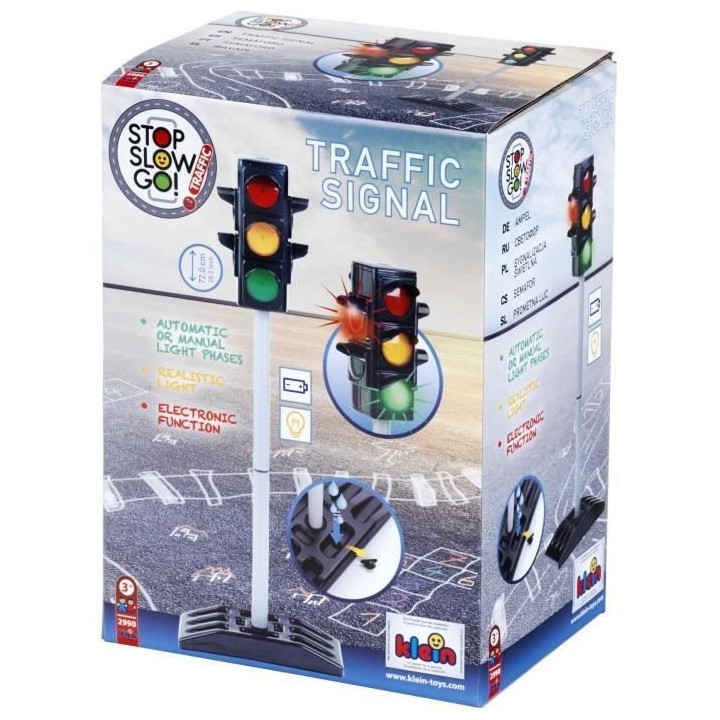 Feu tricolore électronique avec fonctionnement manuel et automatique