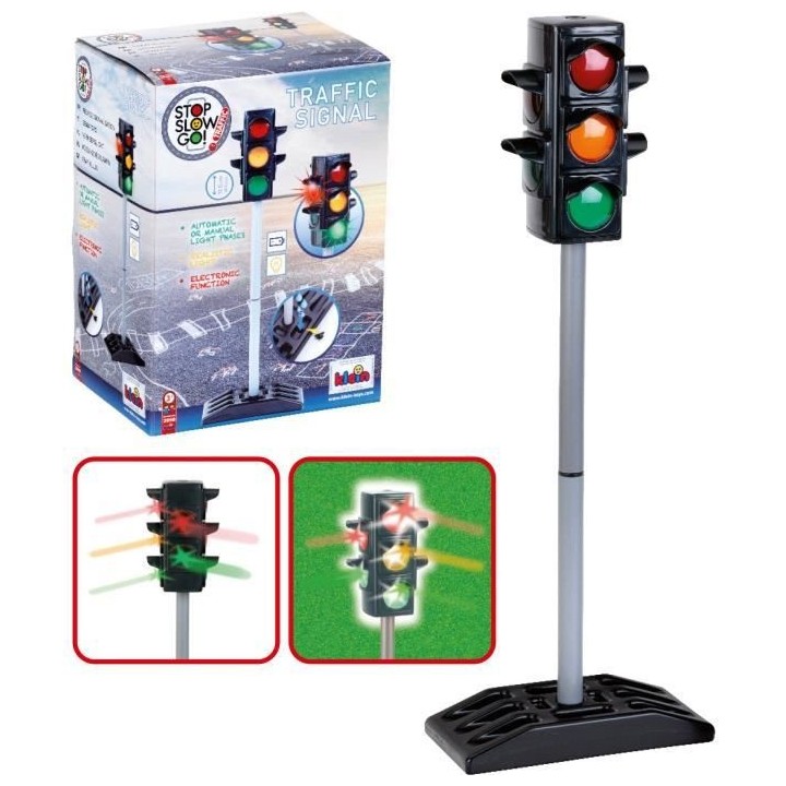 Feu tricolore électronique avec fonctionnement manuel et automatique