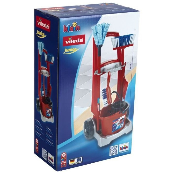 Chariot de ménage Vileda avec accessoires - KLEIN - 6741