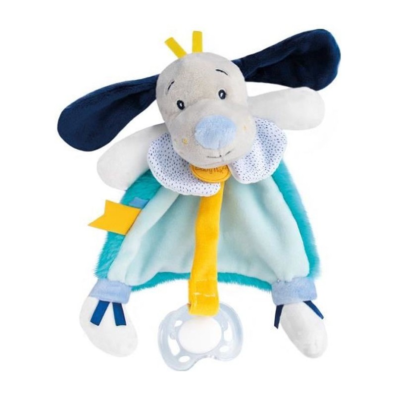 BABY NAT' Pépin et Pollen - Doudou attache sucette Pépin 20cm