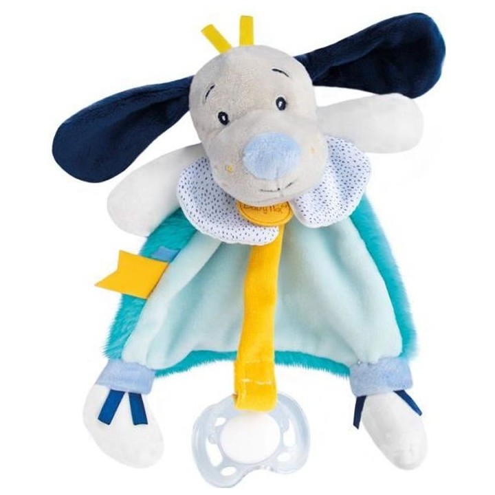 BABY NAT' Pépin et Pollen - Doudou attache sucette Pépin 20cm