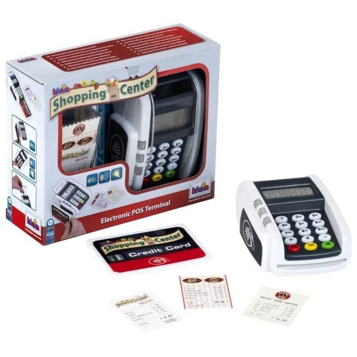 Terminal de paiement électronique avec carte bancaire et tickets de c