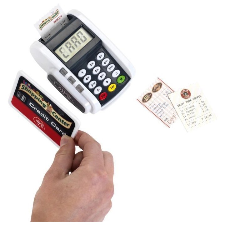 Terminal de paiement électronique avec carte bancaire et tickets de c