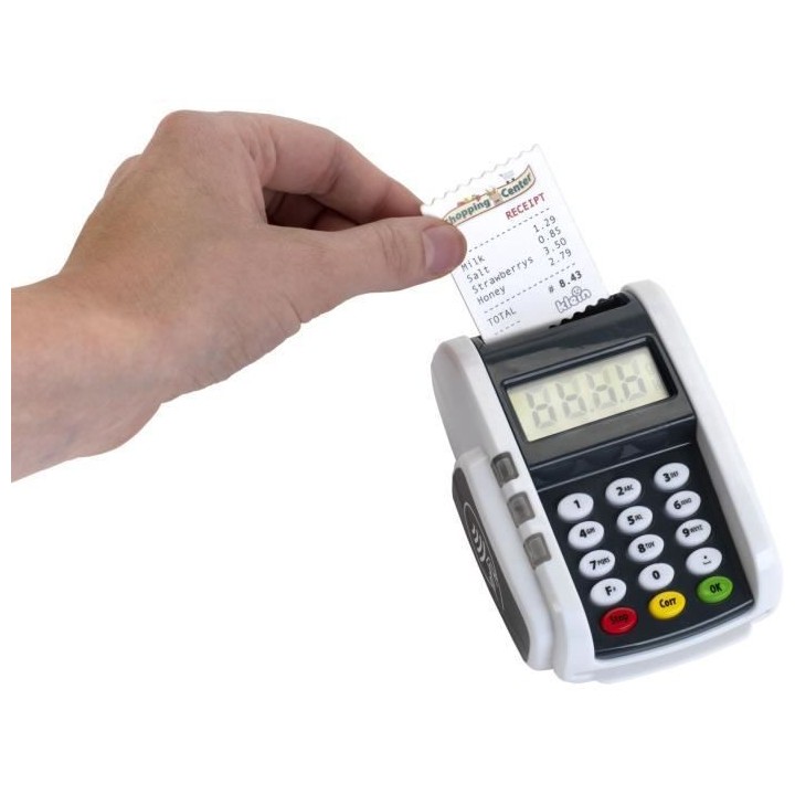 Terminal de paiement électronique avec carte bancaire et tickets de c