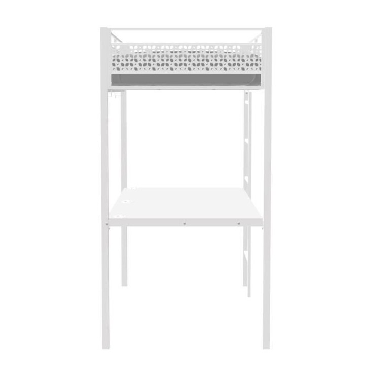 Lit mezzanine EDIBUR 90 x 190 cm - Blanc