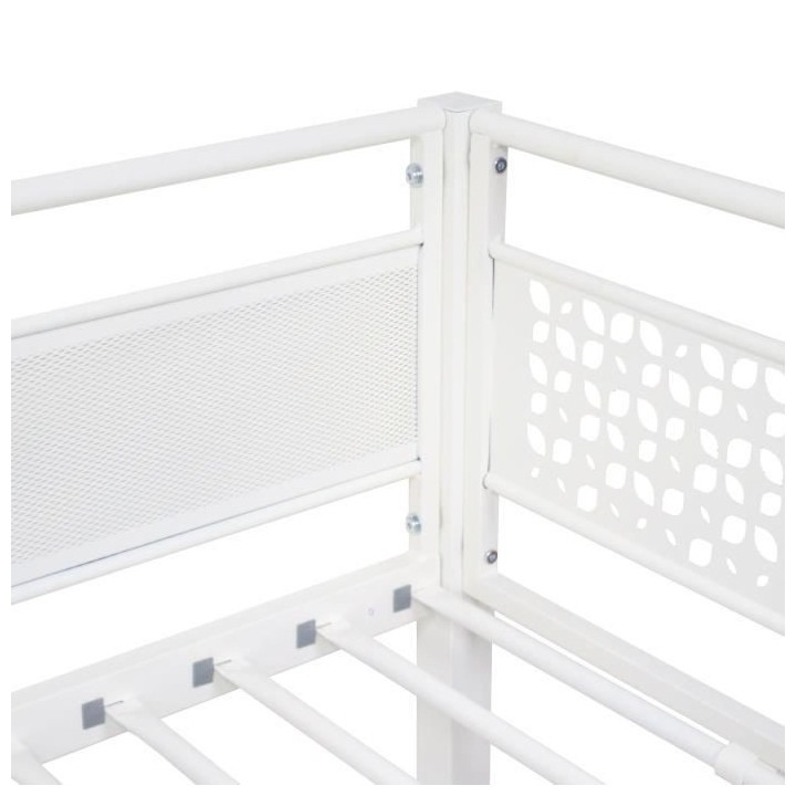 Lit mezzanine EDIBUR 90 x 190 cm - Blanc