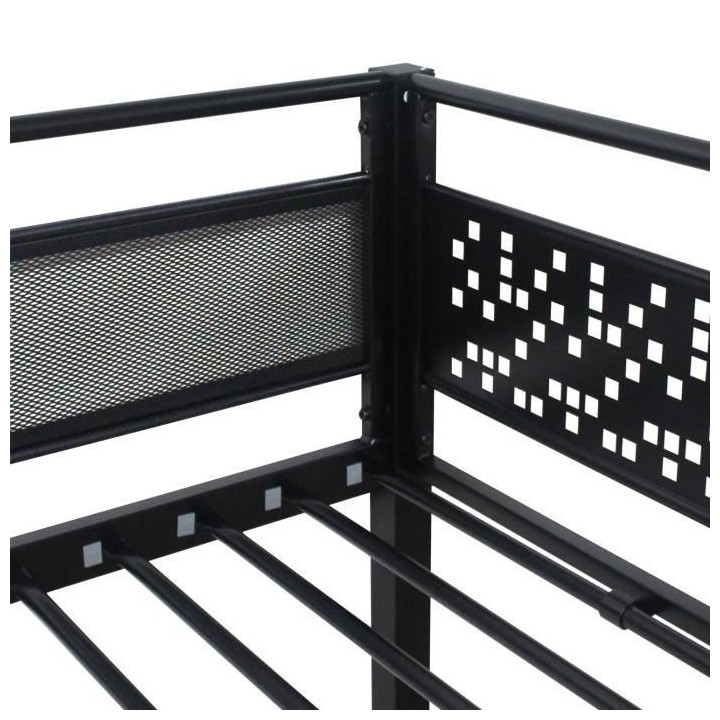 Lit mezzanine EDIBUR 90 x 190 cm - Noir